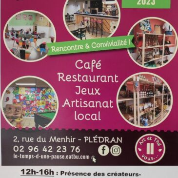 Le temps d'une pause pledran évènement rencontre artisans locaux