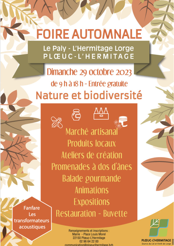 Affiche foire d'automne 2023